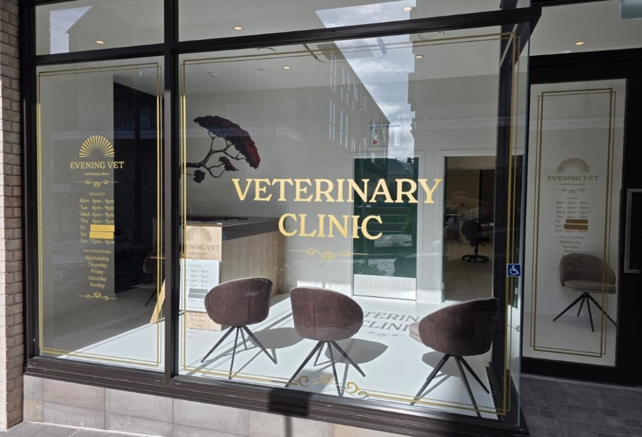 Vet Clinic Front of shop